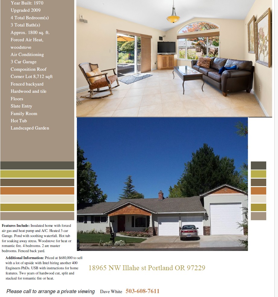 18965 Northwest Illahe Street, Portland, OR, 97229