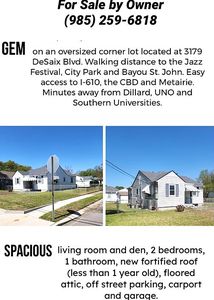 3179 De Saix Blvd, New Orleans, LA, 70119